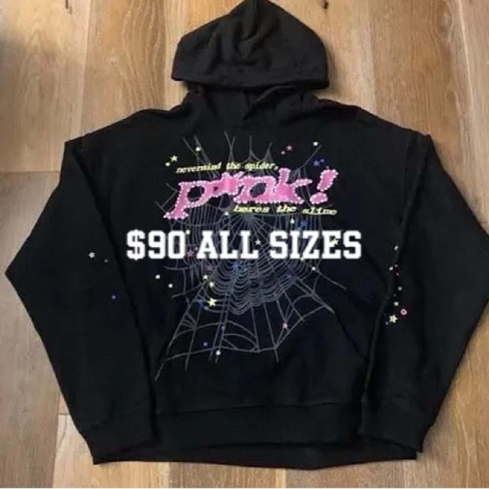 Black Graphic Crewneck Sweater